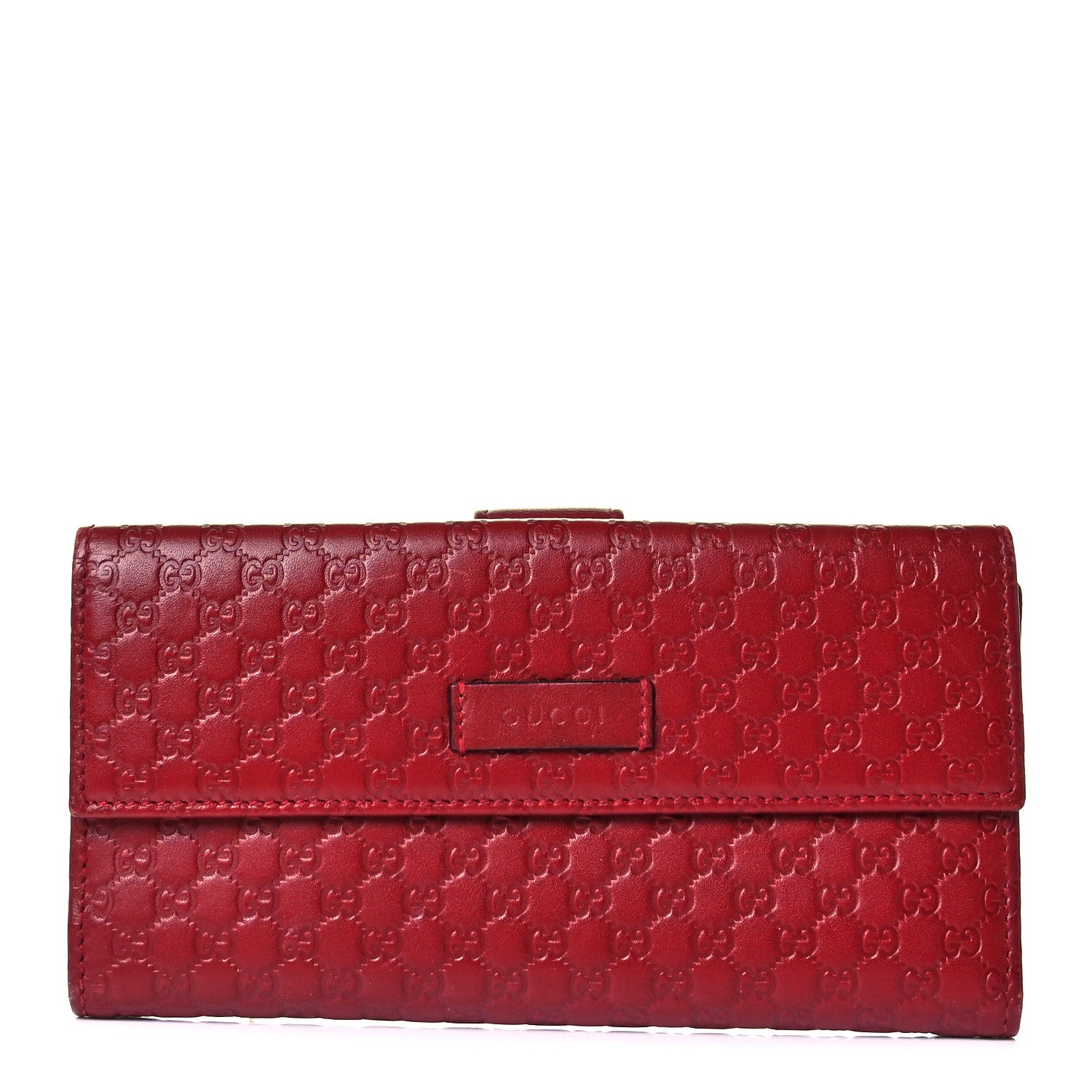 Gucci Microguccissima Continental Flap Wallet Red 1 of 8