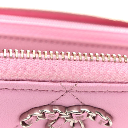 Chanel Lambskin Quilted Chanel 19 Zipped Wallet Light Pink 12 of 15