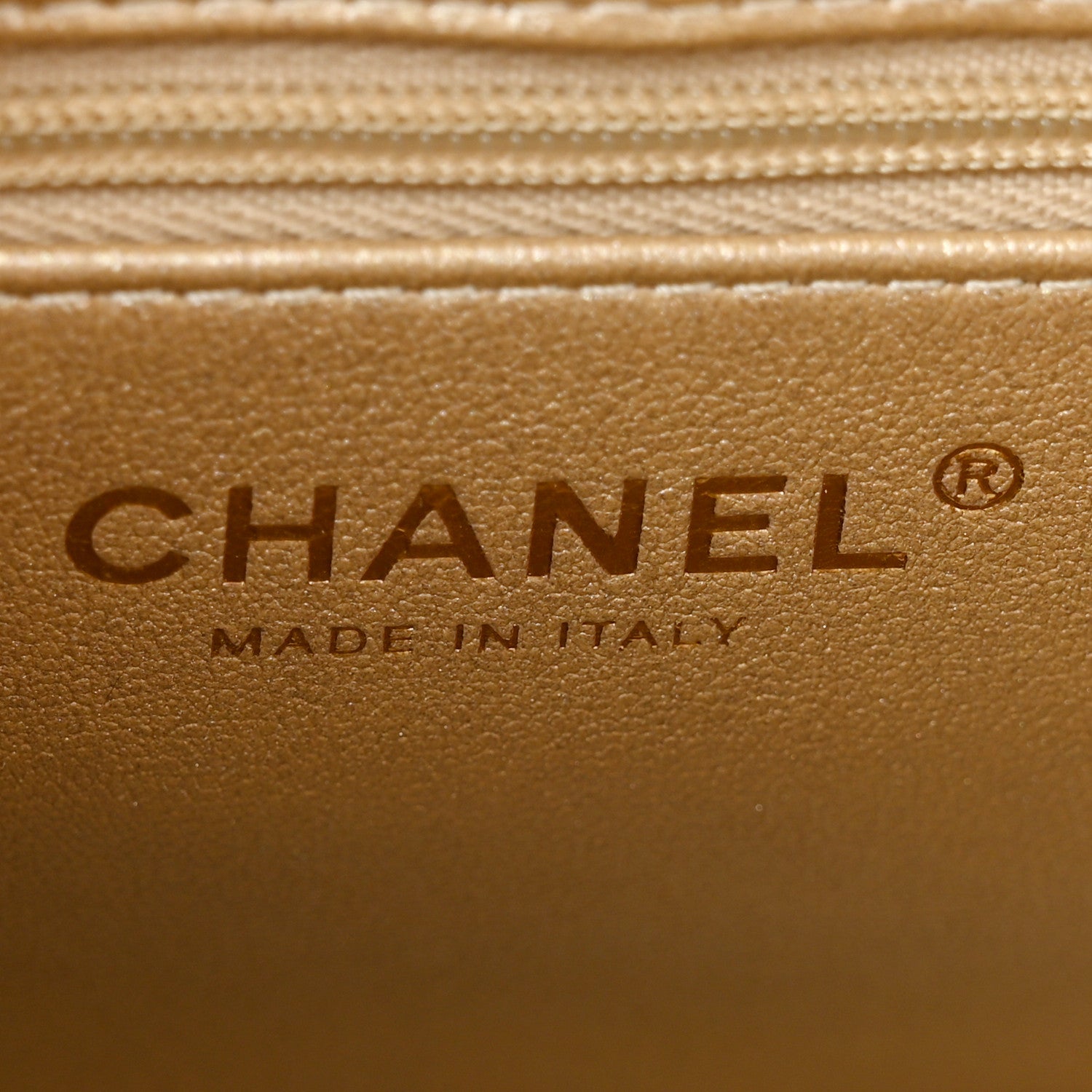 Chanel Metallic Shiny Aged Calfskin Quilted Nano Kelly Shopper Gold 6 of 11