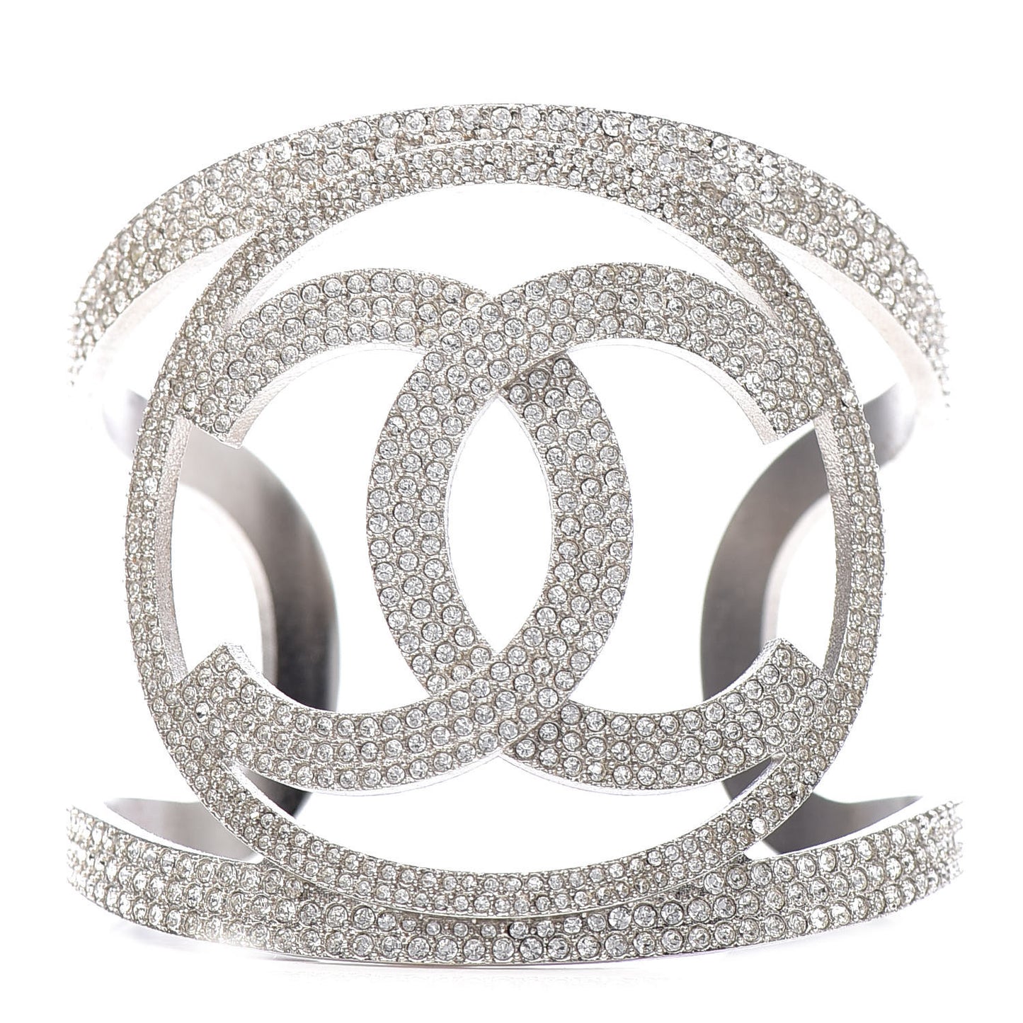 Crystal CC Cuff Silver