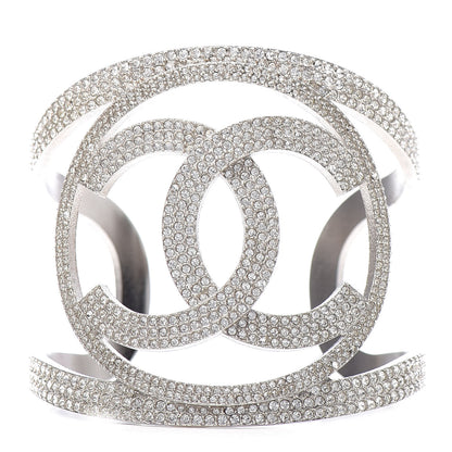 Chanel Crystal CC Cuff Silver 1 of 5
