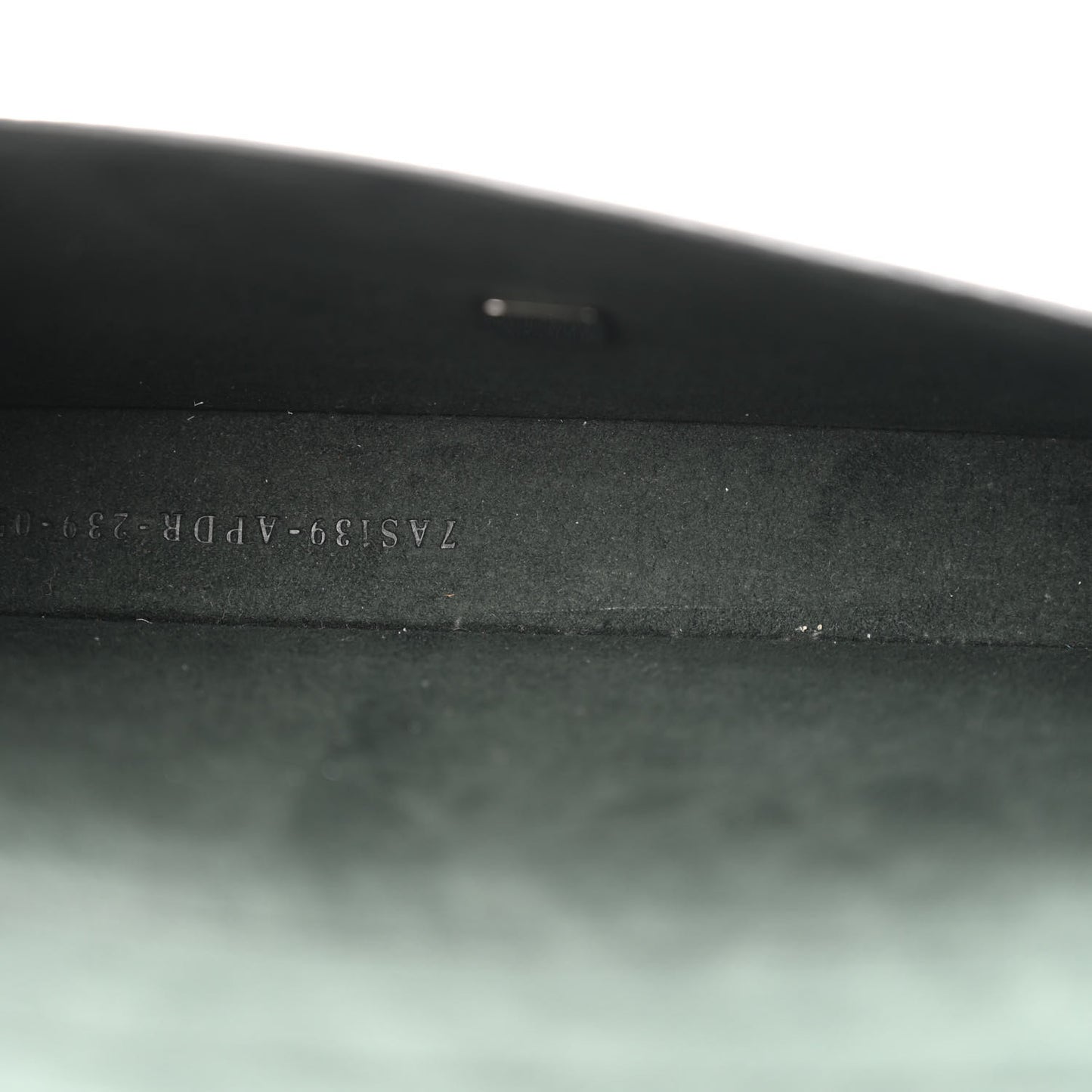 Vitello Cher Baguette Soft Trunk Phone Pouch Black