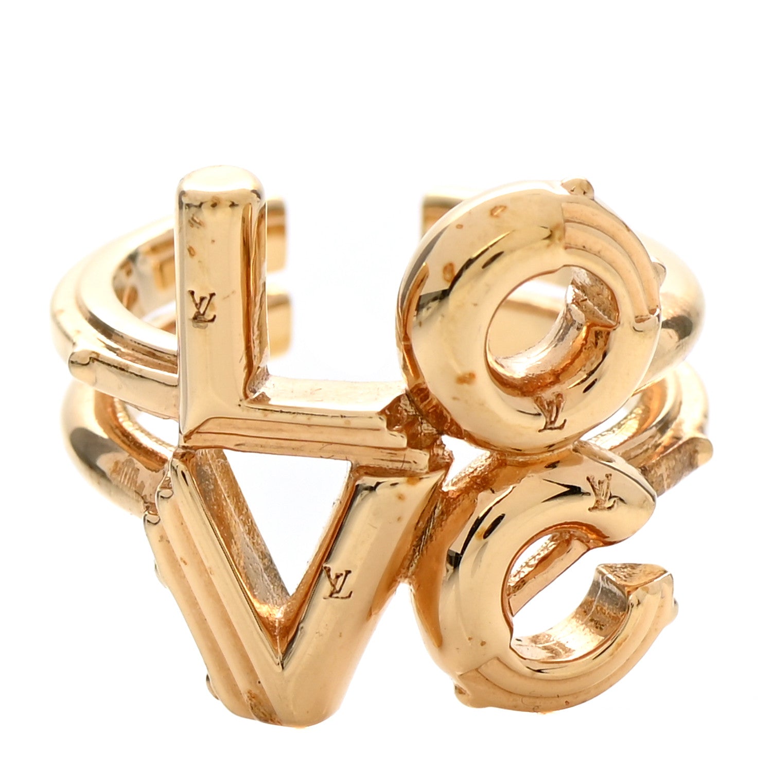 Louis Vuitton LV and Me Love Ring M Gold 1 of 5