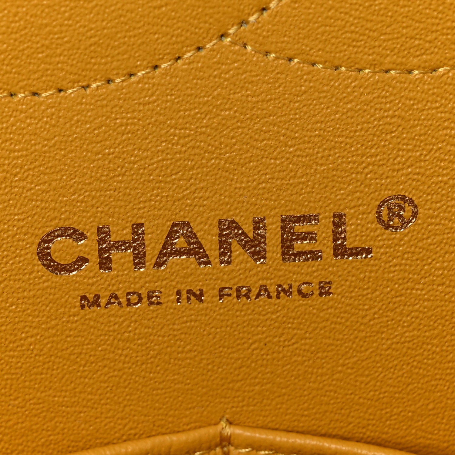 Chanel Lambskin Quilted Jumbo Double Flap Yellow 6 of 10