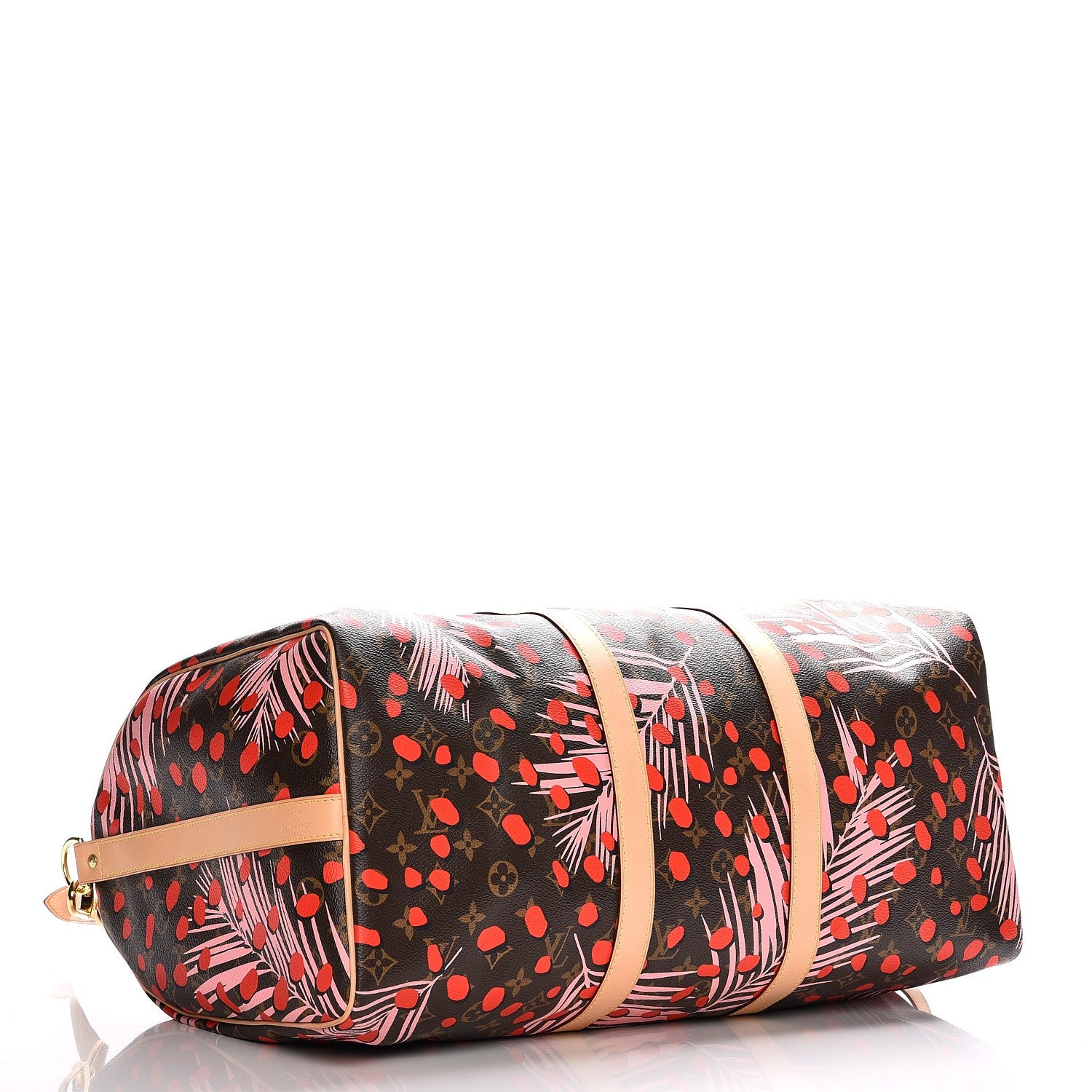 Louis Vuitton Monogram Jungle Dots Keepall Bandouliere 50 Sugar Pink Poppy 5 of 9