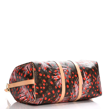 Louis Vuitton Monogram Jungle Dots Keepall Bandouliere 50 Sugar Pink Poppy 5 of 9