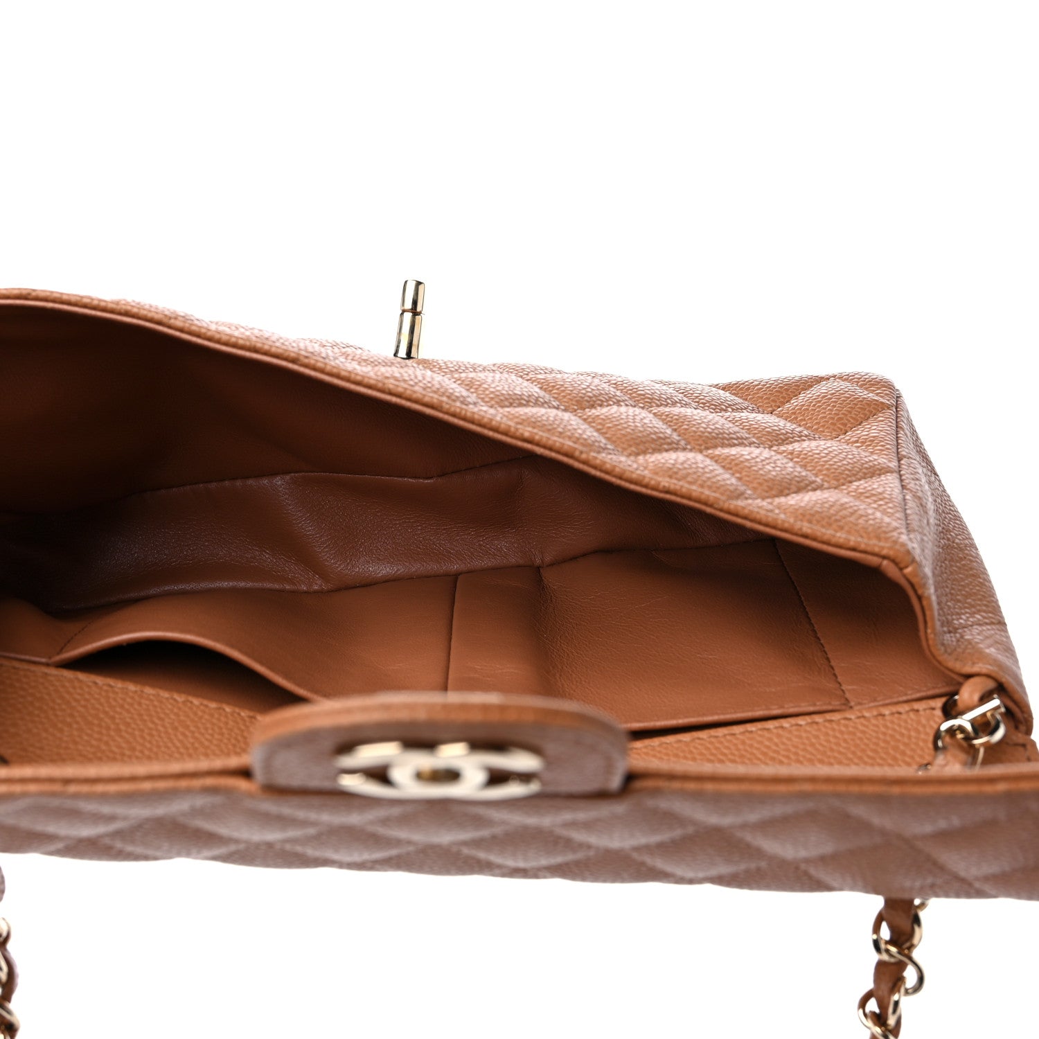 Chanel Caviar Quilted East West Flap Brown 5 of 9
