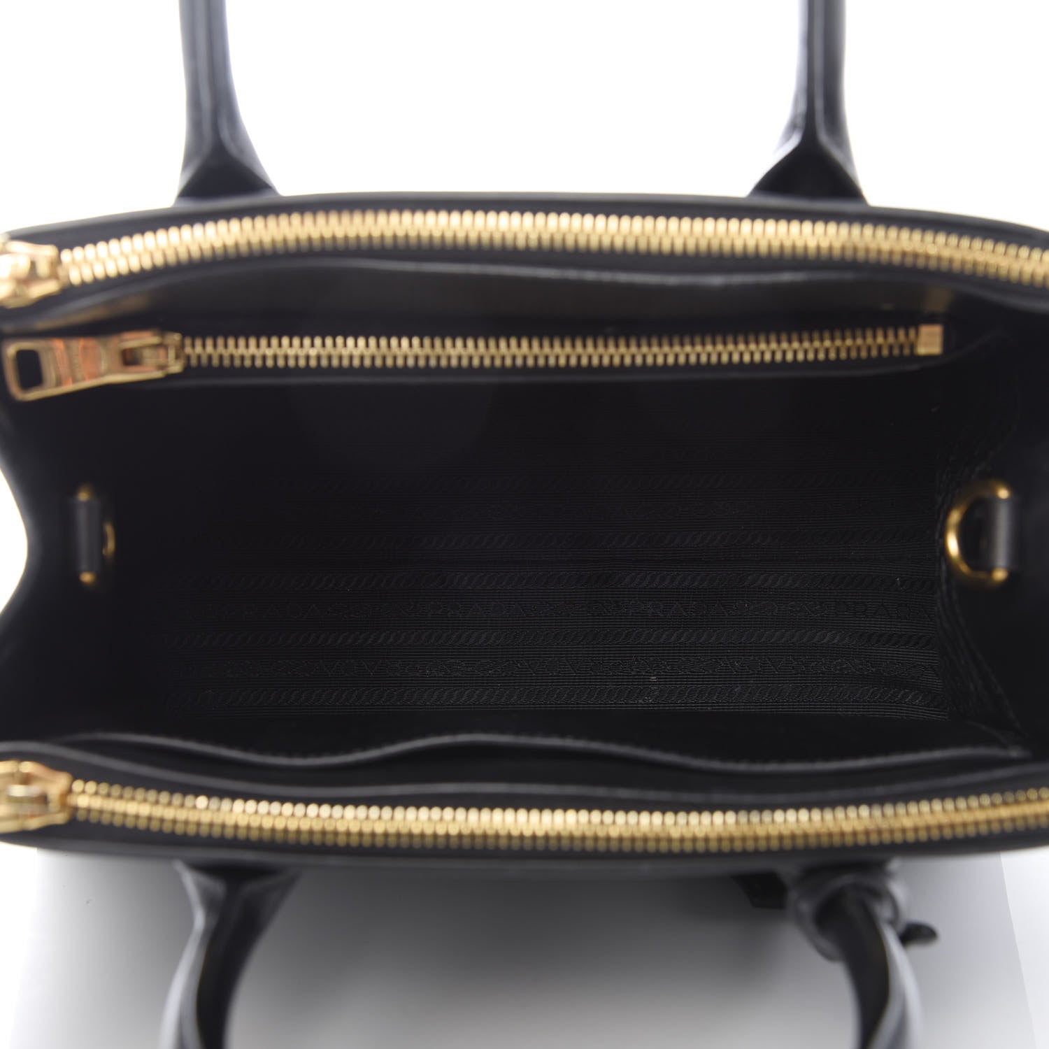 Prada Saffiano City Calfskin Small Esplanade Tote Black 5 of 8
