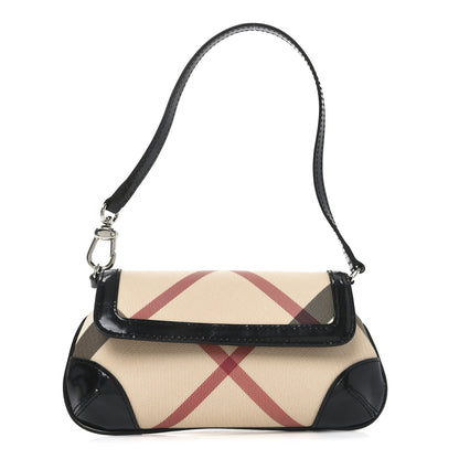 Burberry Nova Check Mini Shoulder Bag Black 1 of 6