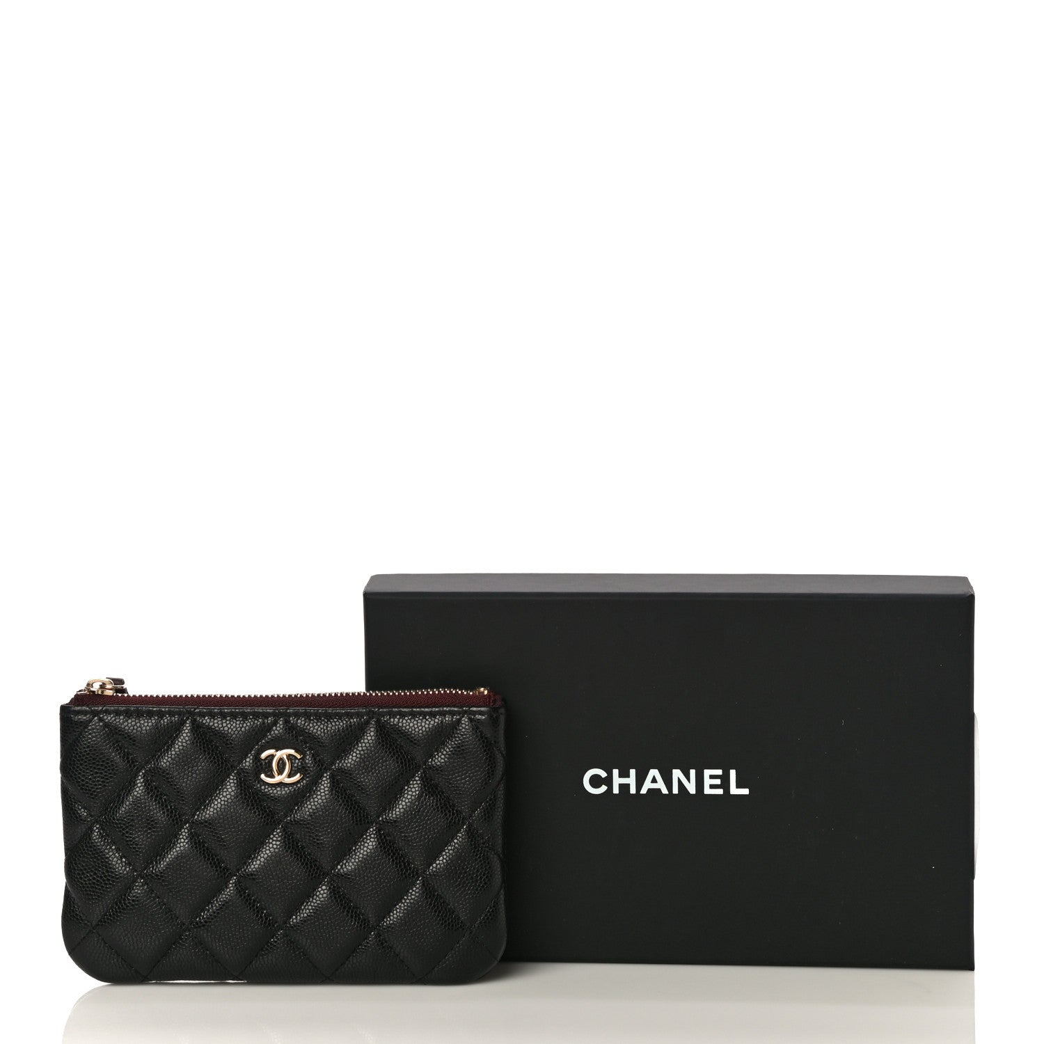 Chanel Caviar Quilted Small Cosmetic Case Black 12 of 12