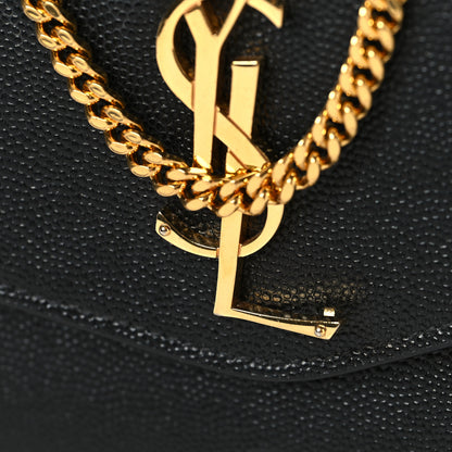Saint Laurent Grain de Poudre Uptown Chain Wallet Black 11 of 11