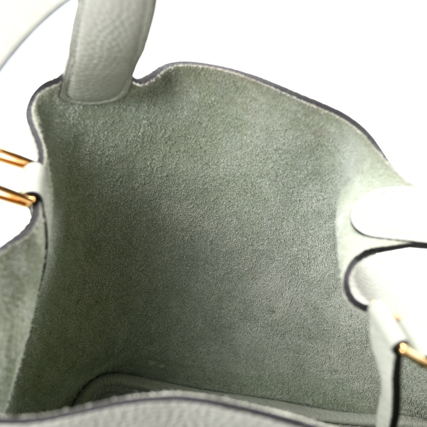 Hermes Taurillon Clemence Picotin Lock 18 PM Gris Neve 11 of 12