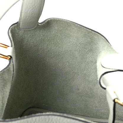 Hermes Taurillon Clemence Picotin Lock 18 PM Gris Neve 11 of 12