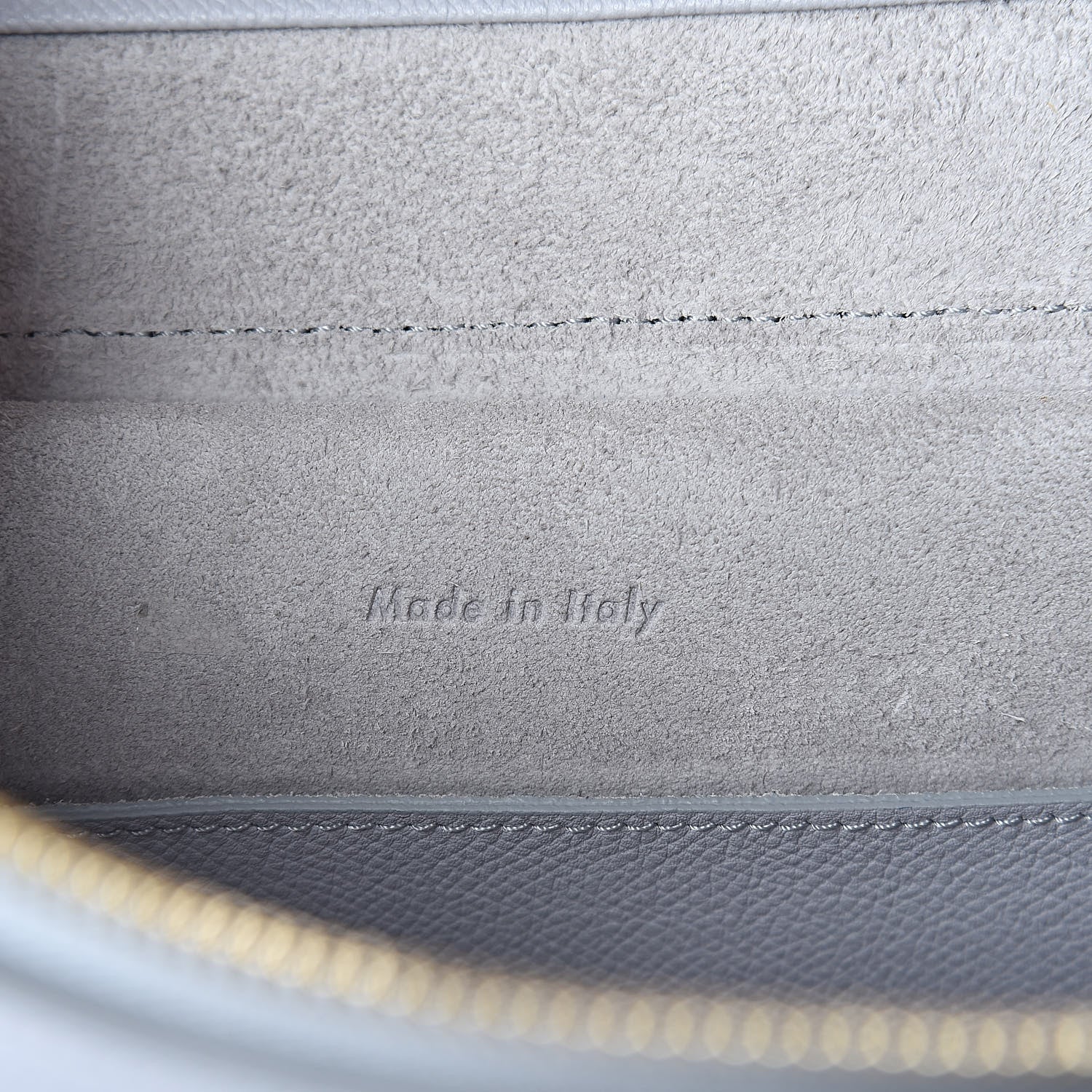 Celine Grained Calfskin Micro Belt Bag Pearl Blue 6 of 9