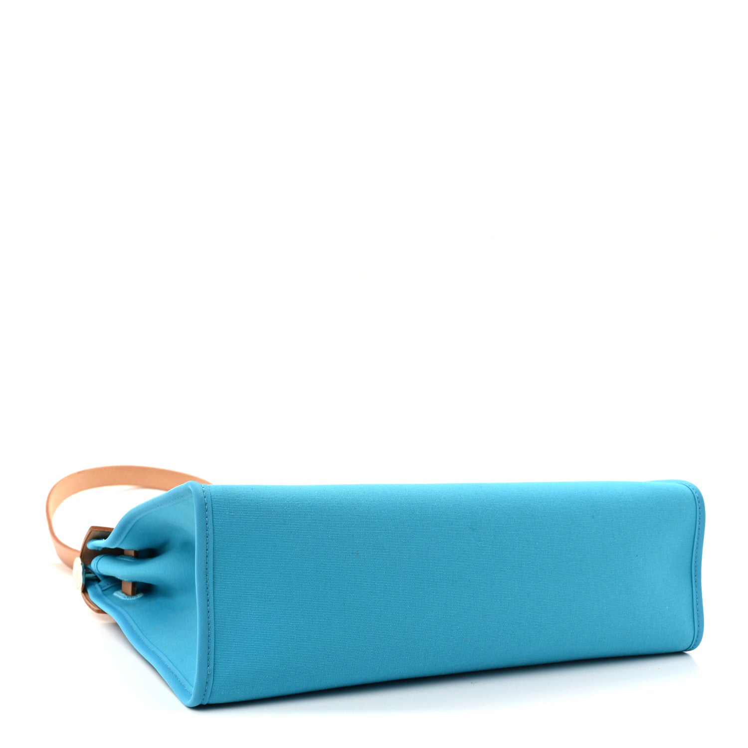 Hermes Vache Hunter Toile Herbag Zip 31 PM Bleu Azteque Menthe 5 of 11