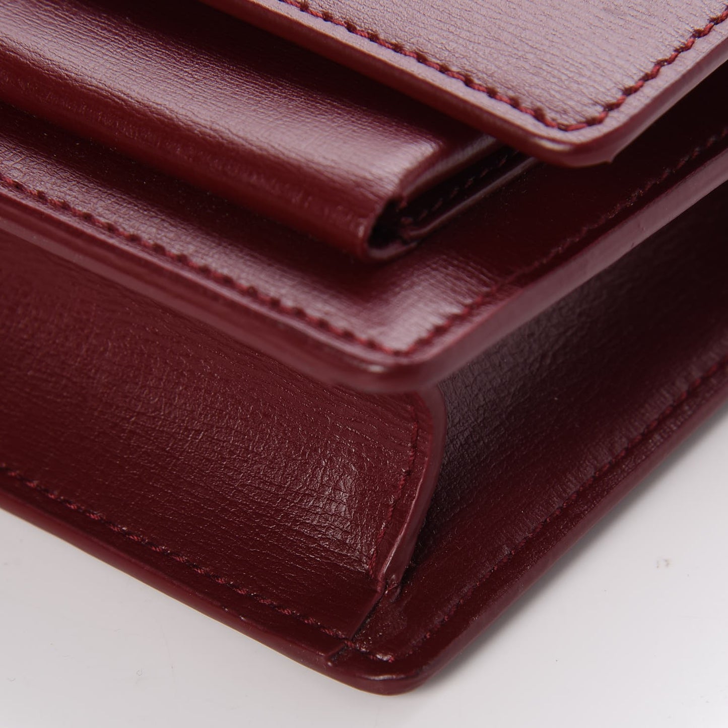 Calfskin Monogram Sunset Chain Wallet Palissandre