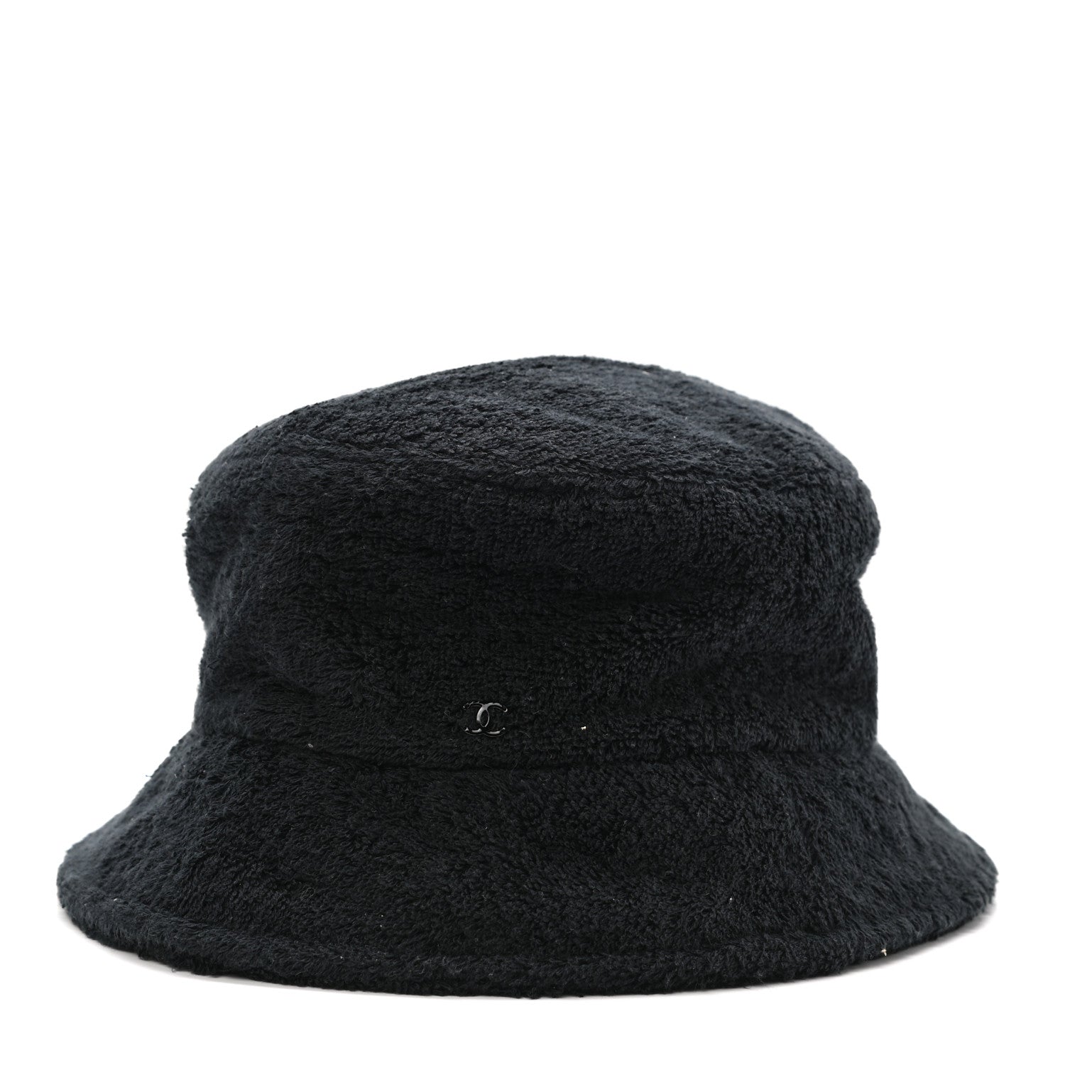 Chanel Terry Cloth CC Bucket Hat L Black 1 of 8