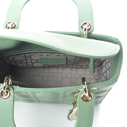 Christian Dior Lambskin Cannage Small My ABCDior Lady Dior Green 5 of 8