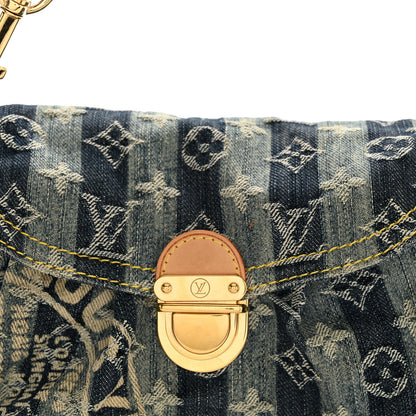 Louis Vuitton Denim Raye Mini Pleaty Blue 8 of 10