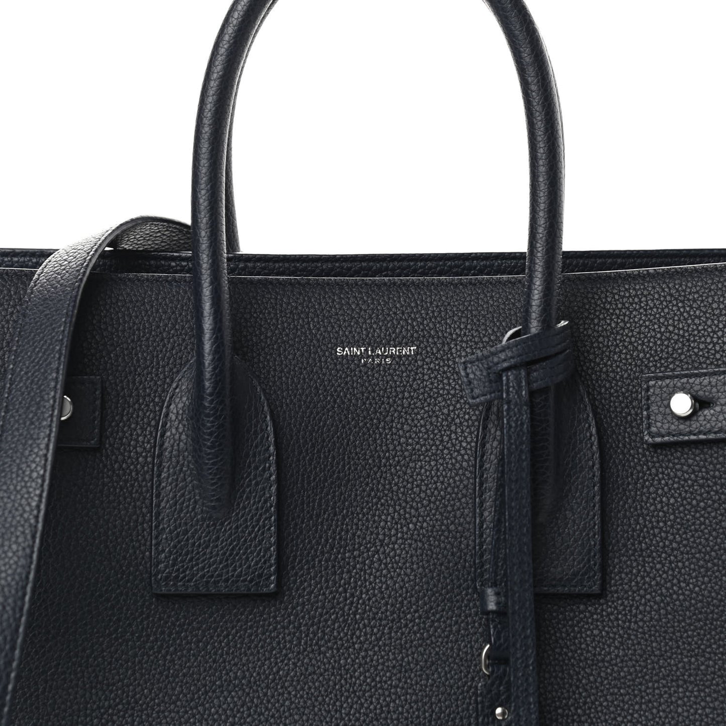 Grained Calfskin Small Supple Sac De Jour Navy