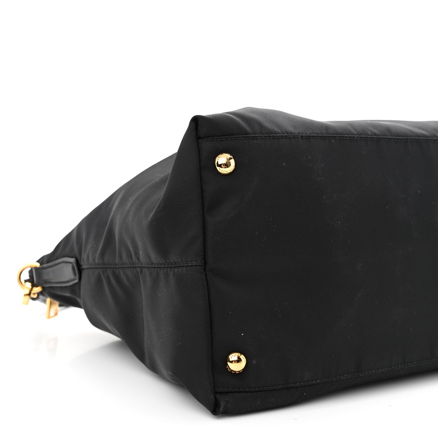 Prada Tessuto Nylon Saffiano Tote Black 10 of 12