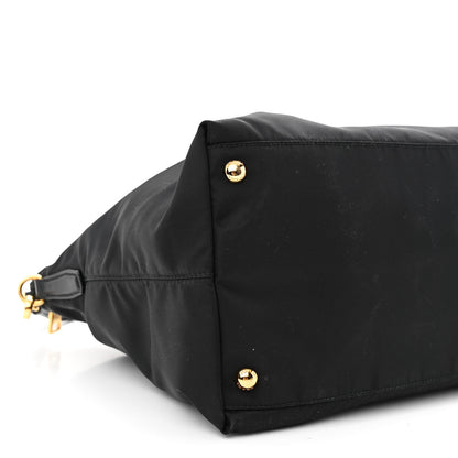 Prada Tessuto Nylon Saffiano Tote Black 10 of 12
