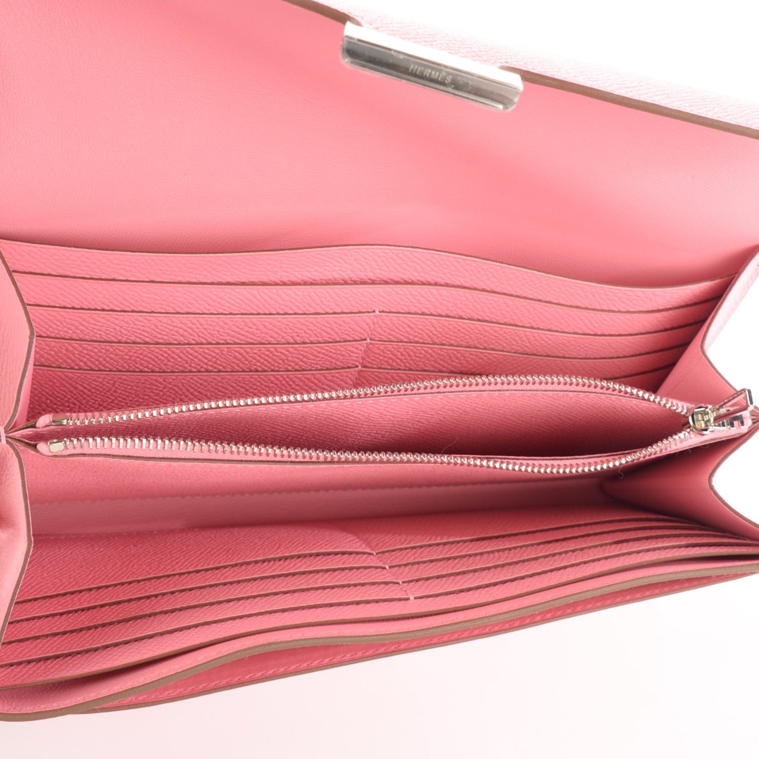 Hermes Epsom Constance Long Wallet Rose Confetti 9 of 9