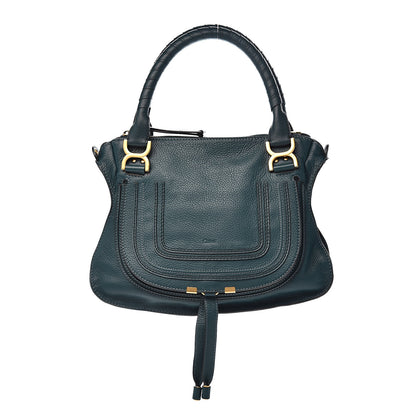 Chloe Calfskin Medium Marcie Satchel Navy Ink 1 of 11