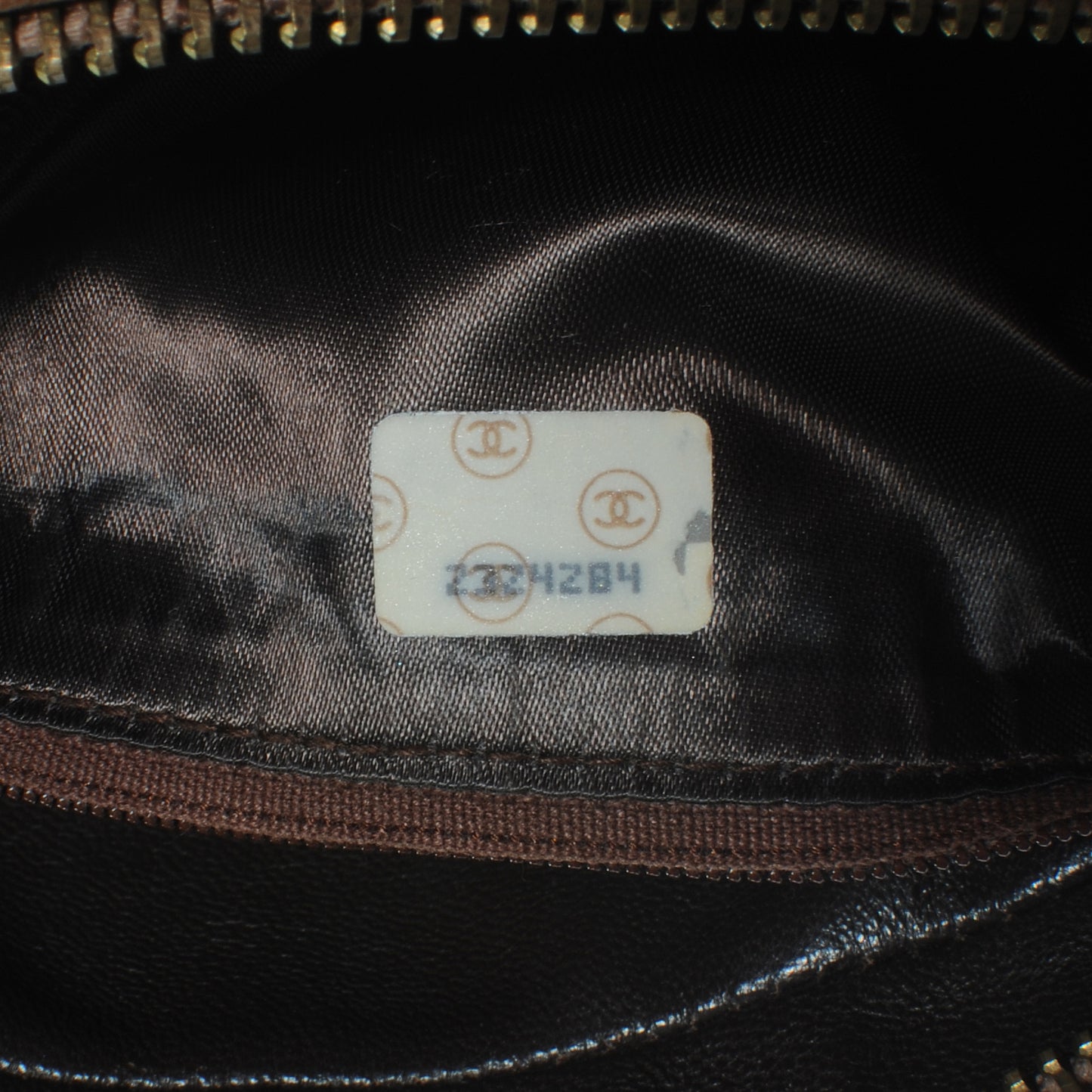 Lambskin Tassel Camera Case Light Brown