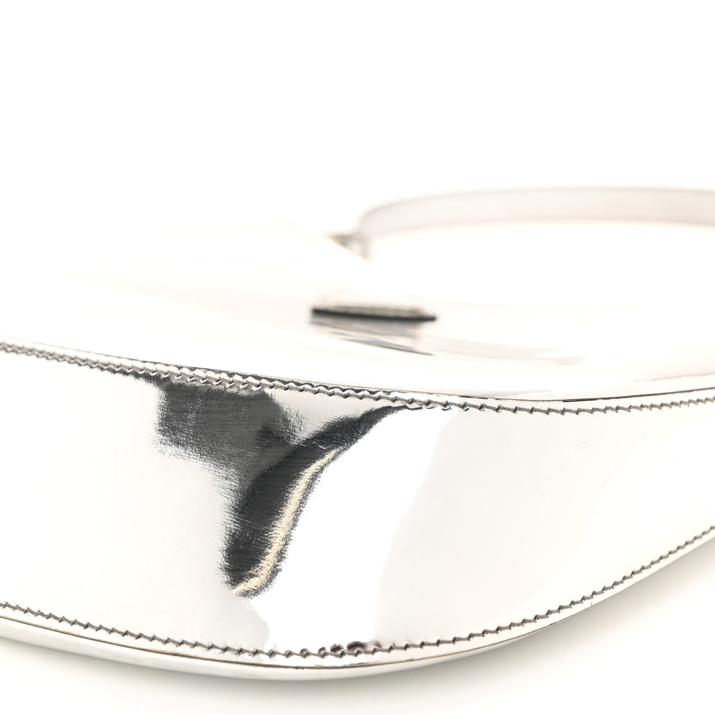 Spazzolato Cleo Shoulder Bag Argento