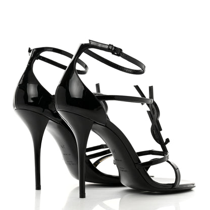 Saint Laurent Patent Cassandra 100 Sandals 39 Black 4 of 9