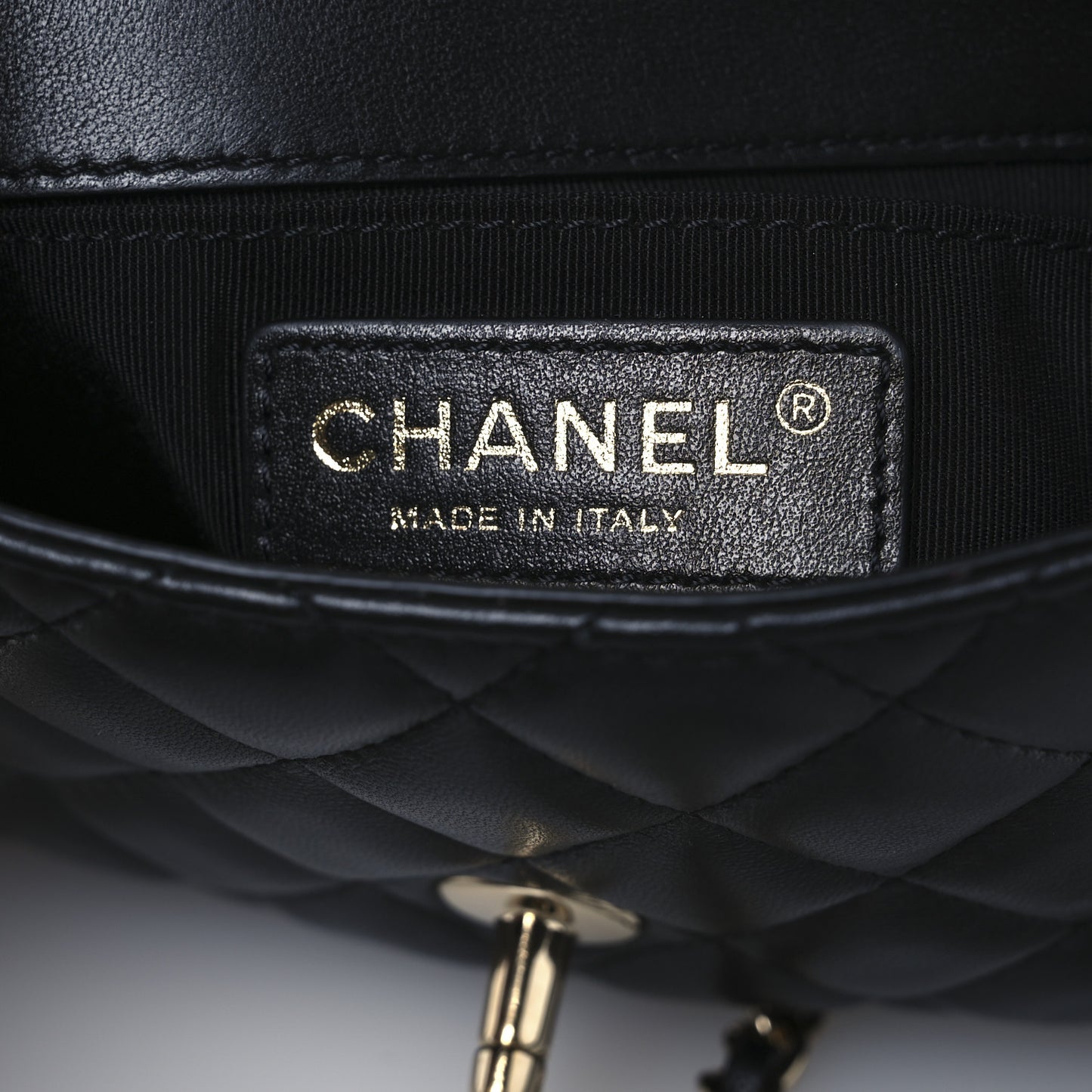 Lambskin Quilted Side Packs Black