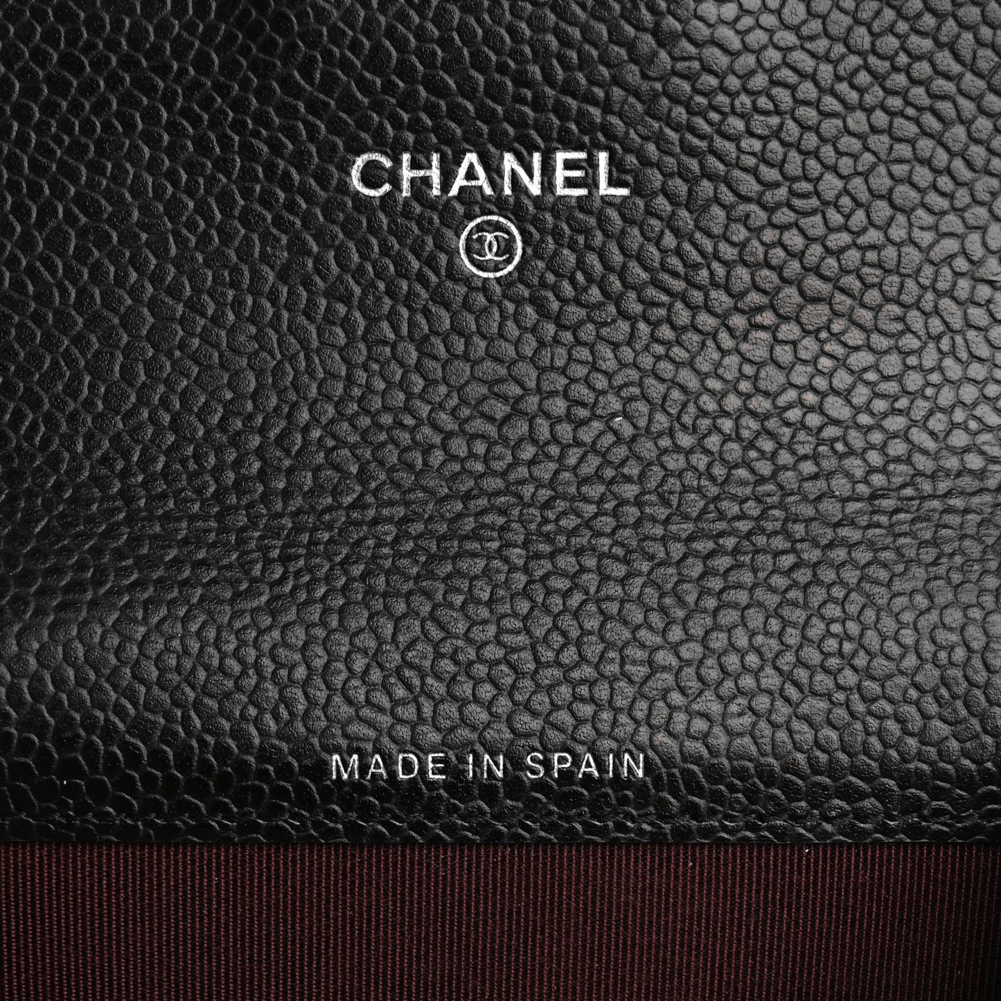 Caviar Quilted Flap Card Holder Wallet Black