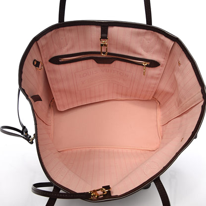 Louis Vuitton Damier Ebene Neo Neverfull MM Rose Ballerine 6 of 16