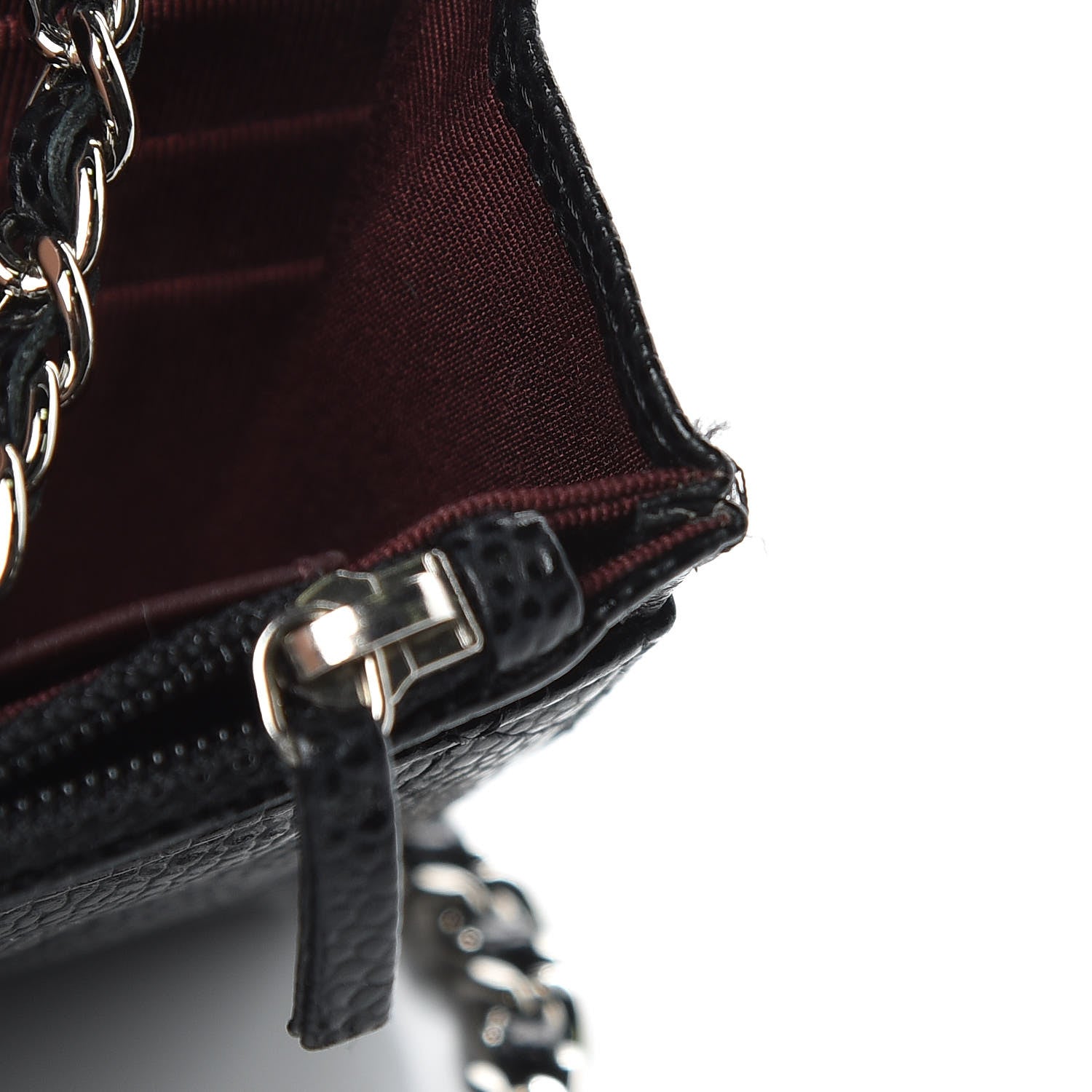 Chanel Caviar Quilted Wallet On Chain WOC Black 9 of 9