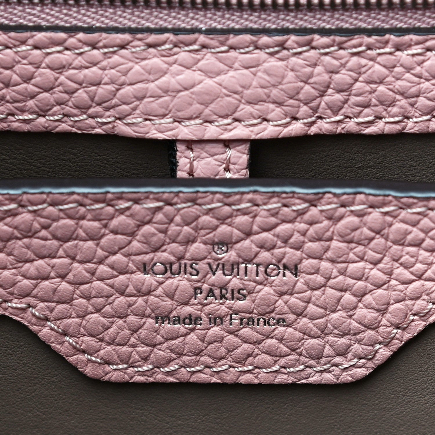 Louis Vuitton Taurillon Capucines PM Magnolia 6 of 9