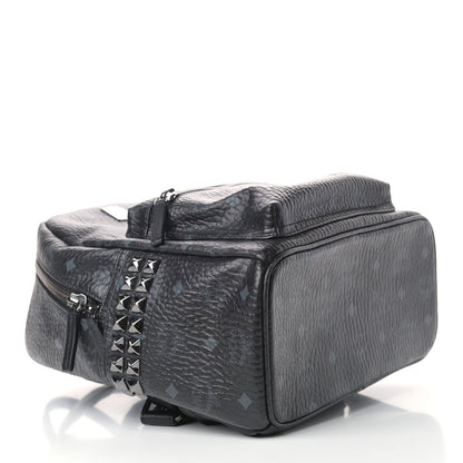 MCM Visetos Small Side Stud Stark Backpack Black 4 of 11