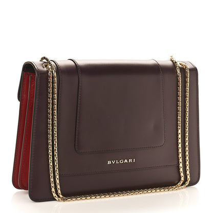 Bulgari Calfskin Serpenti Forever Shoulder Bag Plum 4 of 9