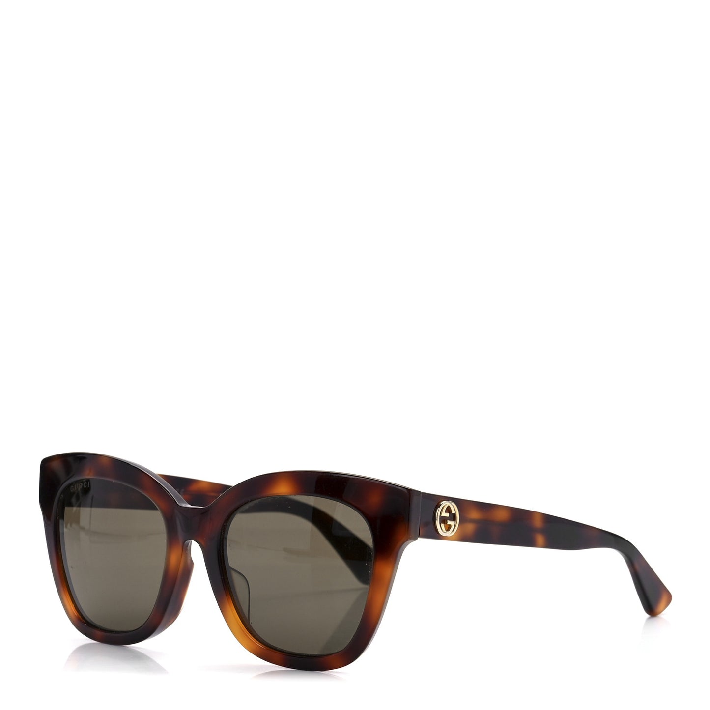 Acetate Square Frame Sunglasses GG0029SA Tortoise