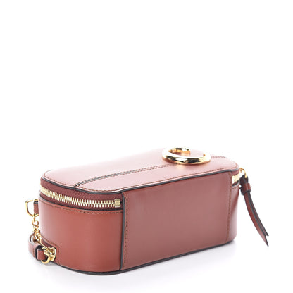 Chloe Shiny Calfskin Mini Vanity C Bag Sepia Brown 4 of 9
