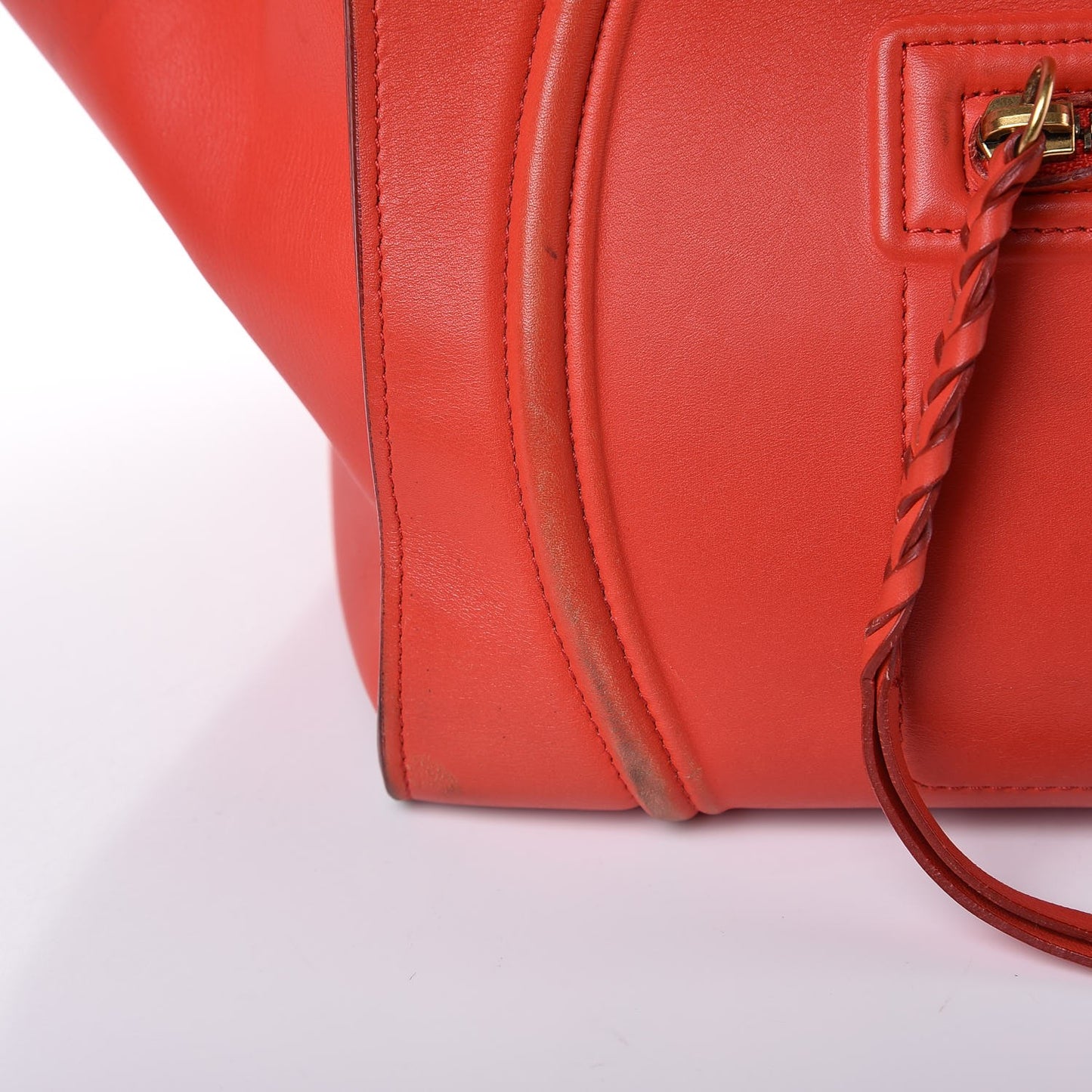 Nappa Calfskin Medium Phantom Luggage Vermillion