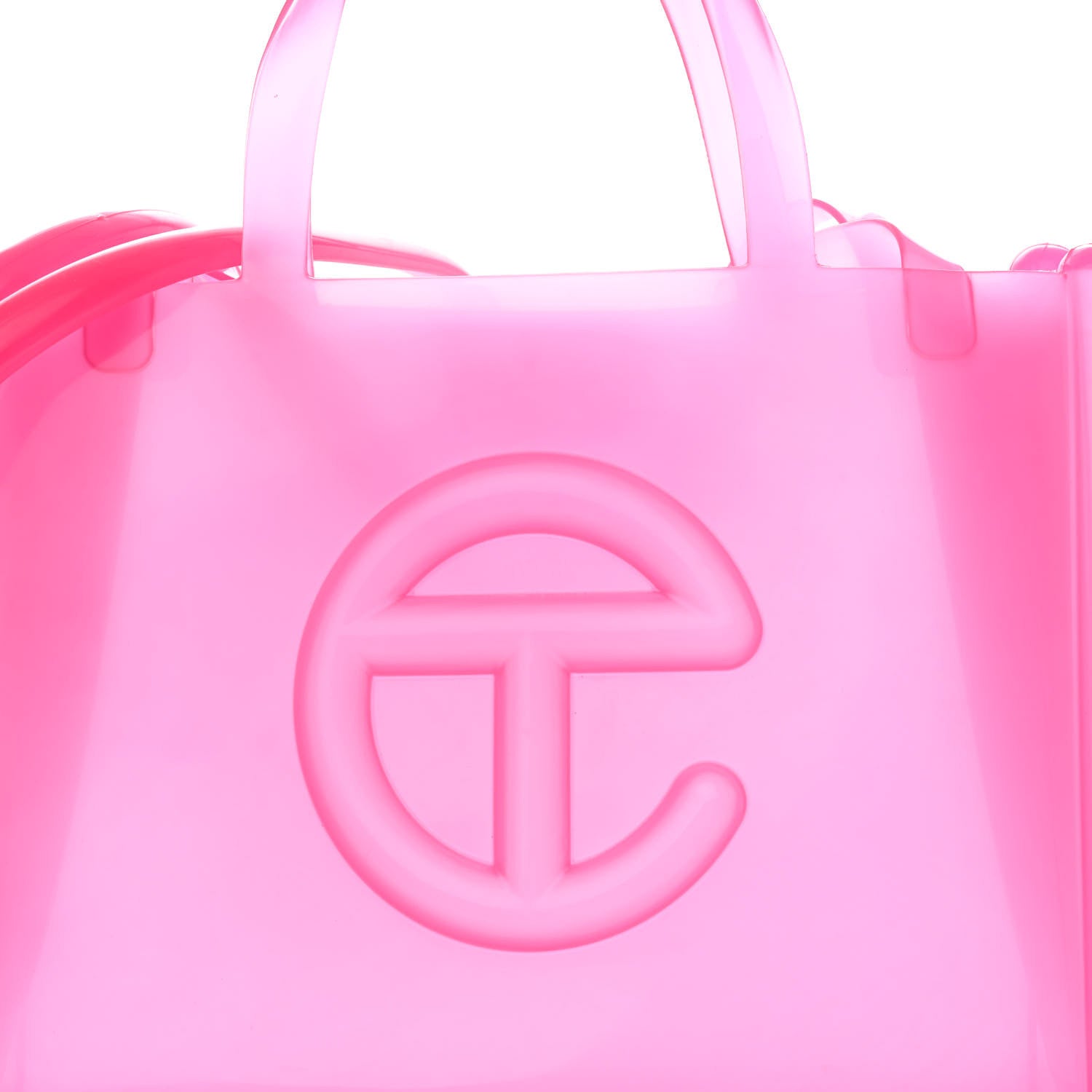 Telfar x MELISSA Jelly Medium Shopping Bag Clear Pink 5 of 12