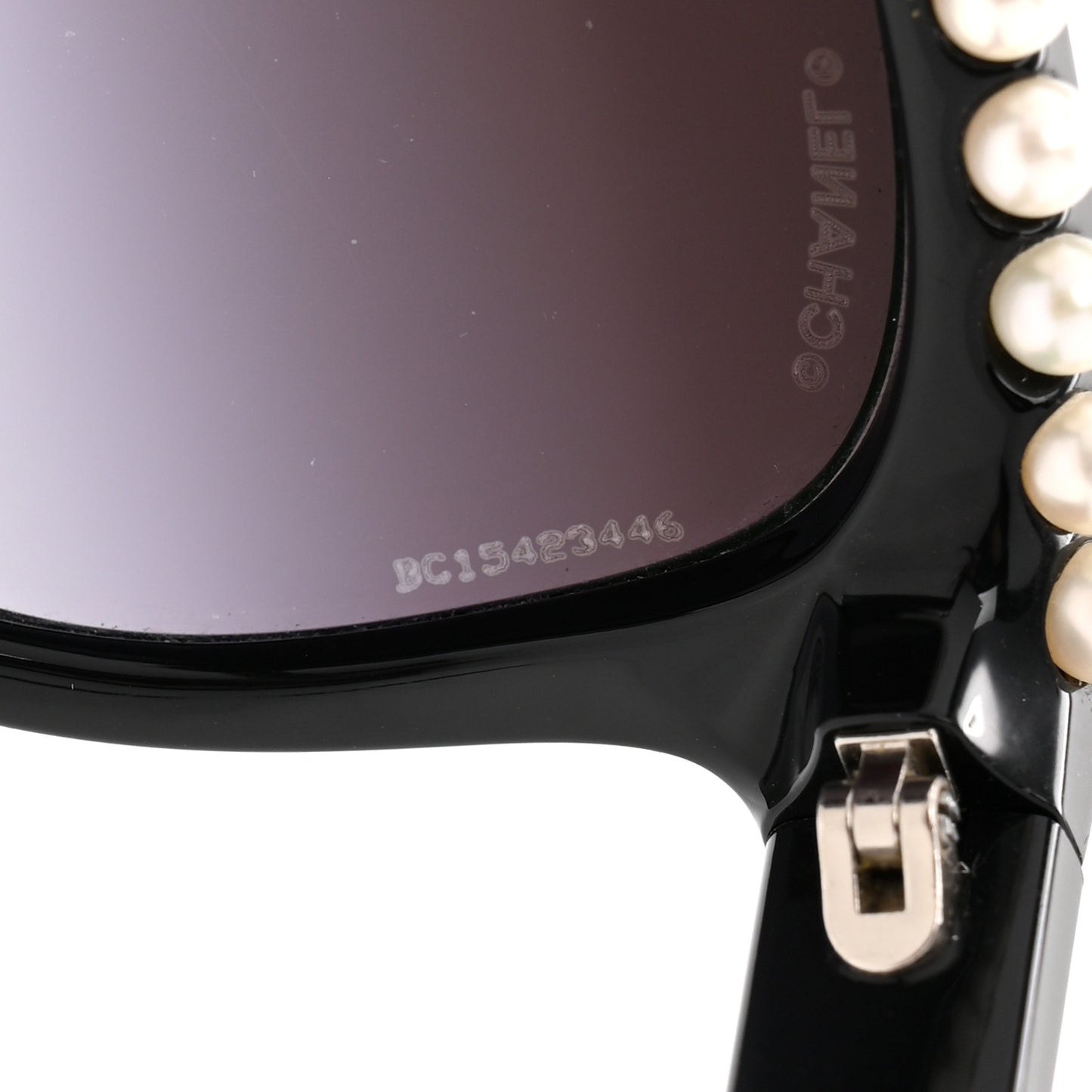 Freshwater Cultured Pearl Butterfly Sunglasses 6040-H Black