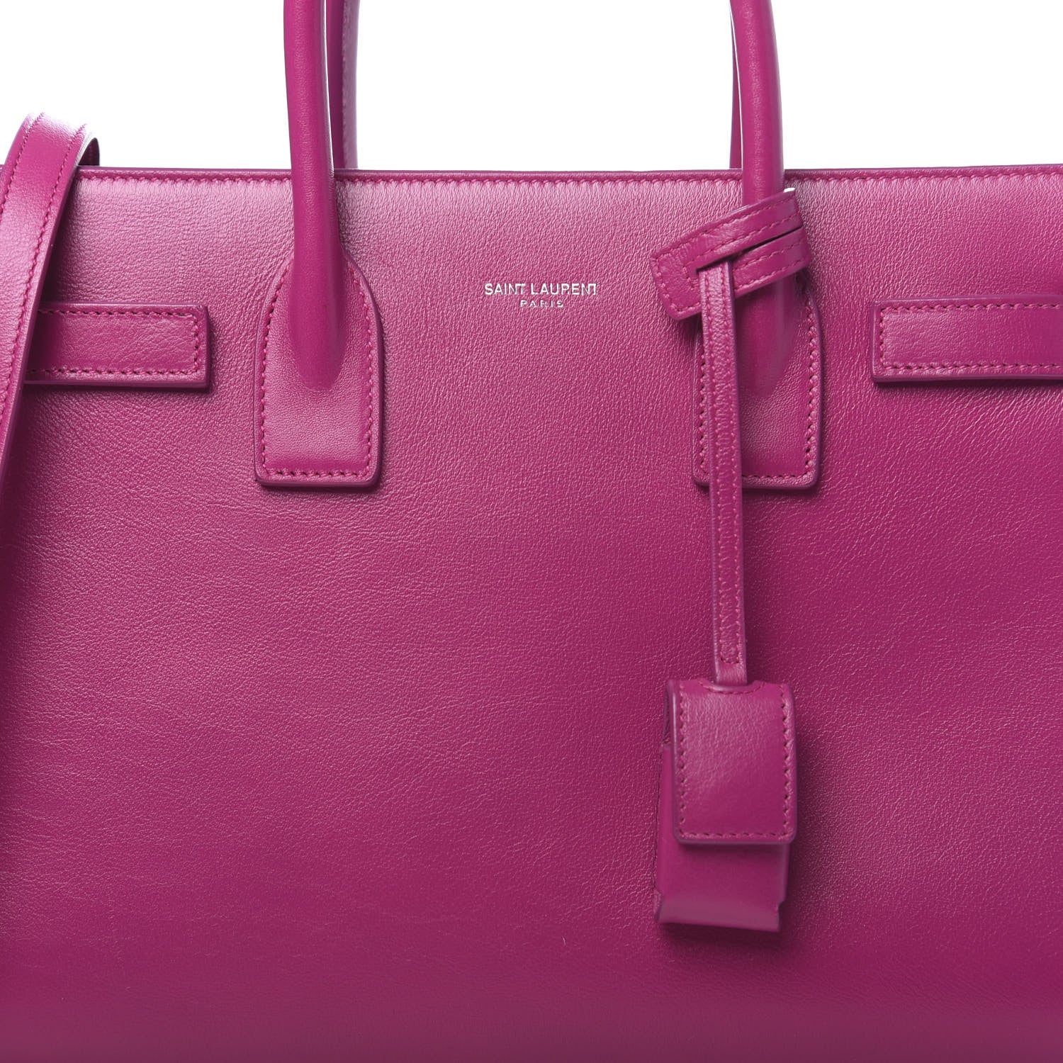 Saint Laurent Calfskin Baby Sac De Jour Fuchsia 8 of 8