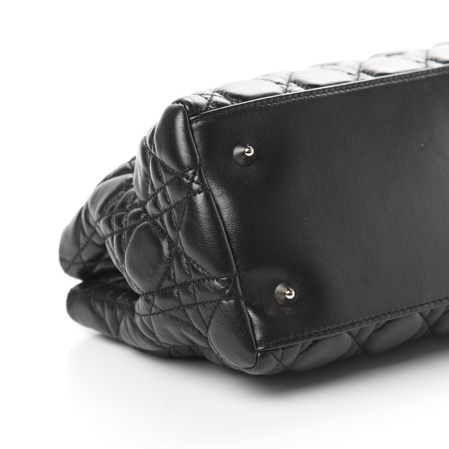 Lambskin Cannage Lady Dior Shoulder Bag Black