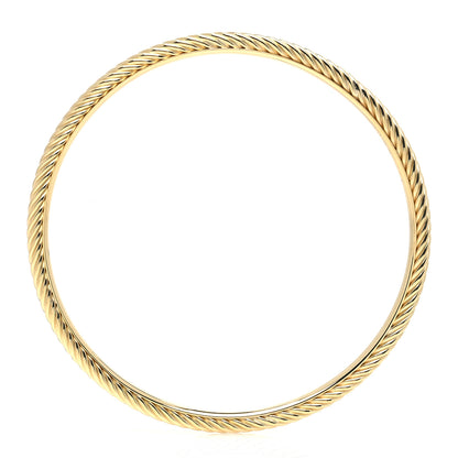 David Yurman 18K Yellow Gold Cable Classics Bangle Bracelet 4 of 5