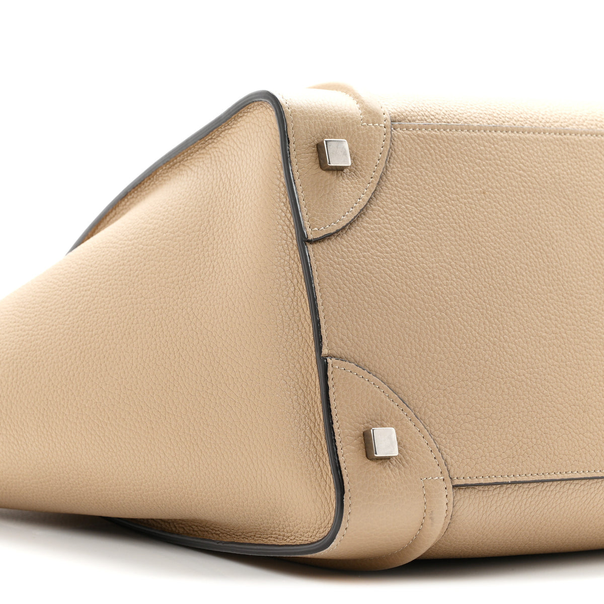 Drummed Calfskin Mini Luggage Dune