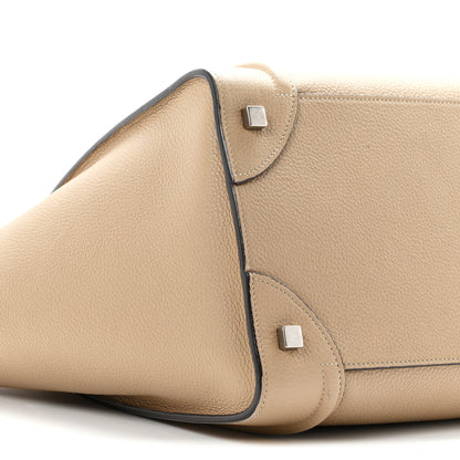 Celine Drummed Calfskin Mini Luggage Dune 9 of 10