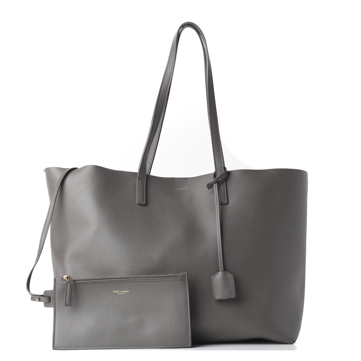 Calfskin Large Shopping Tote Fog