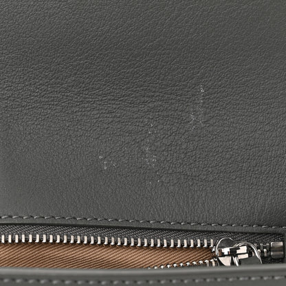 MCM Calfskin Ottomar Monogram Medium Millie Crossbody Bag Charcoal 10 of 10